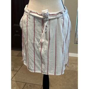 Tommy Hilfiger Linen Striped Skirt